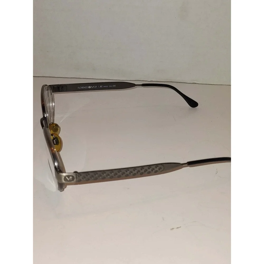 Vogue Florence VO 3133 S Glasses Oval Gunmetal Grey Metal Frames 90s Italy 52-20